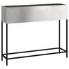 vidaXL Verhoogde Tuin Plantbak Zilver 100 x 26 x 82 cm Roestvrij staal