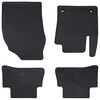 vidaXL Autobodemmat 4 pcs Zwart geschikt voor Toyota C-HR hybride TPE