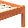 vidaXL Bedframe Wasbruin 205,5 x 185,5 x 100 cm Massief Vurenhout