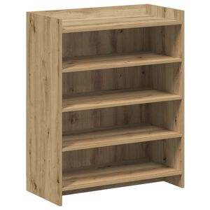 vidaXL Schoenenkast Artisanaal eiken 73,5 x 36 x 92 cm Bewerkt hout