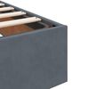 vidaXL Ottoman bed met matrassen 200x200cm fluweel donkergrijs