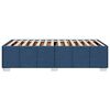 vidaXL Bedframe zonder matras 90x200 cm stof blauw