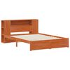vidaXL Bedframe met opberghoofdeksel met opslag Wasbruin 140 x 190 cm