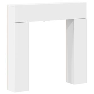 vidaXL Haardomlijsting Wit 102 x 18 x 100,5 cm Bewerkt hout