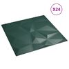 vidaXL Wandpanelen 24 pcs Groen 50 x 50 cm XPS Schuim