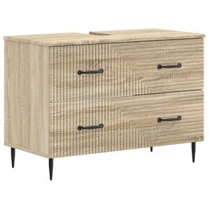 vidaXL Badkamer wastafelkast HAARLEM Sonoma Eiken 82 x 41 x 58,5 cm