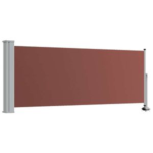 vidaXL Tuinscherm uittrekbaar 100x300 cm bruin