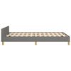 vidaXL Bedframe zonder matras 120x190 cm stof donkergrijs