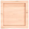 vidaXL Tafelblad natuurlijke rand 40x40x(2-6) cm massief eikenhout