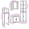 vidaXL 4-delige Badkamermeubelset bewerkt hout gerookt eikenkleurig