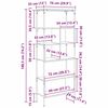 vidaXL Boekenkast Oud Hout 76 x 33 x 188,5 cm Bewerkt hout