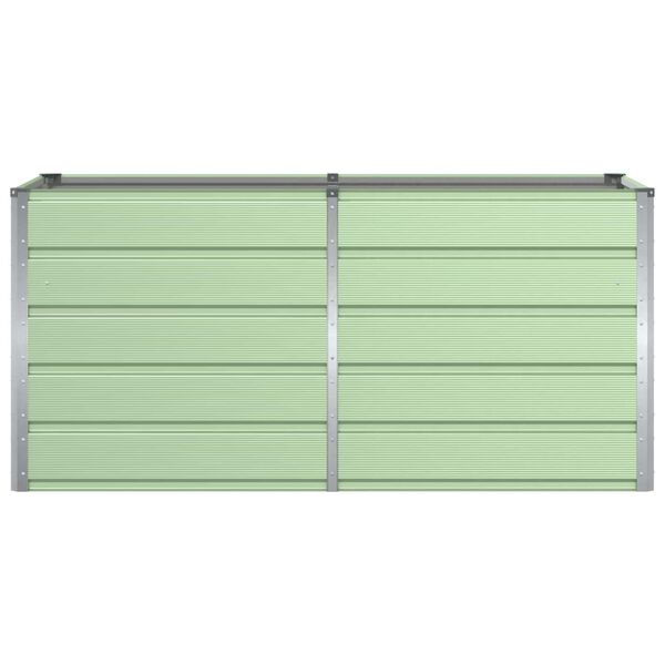 vidaXL Plantenbak Groen 160 x 80 x 75 cm Staal