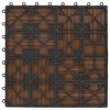 vidaXL Terras Tegel 11 pcs Teakhout 30 x 30 cm WPC