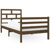 vidaXL Bedframe massief hout honingbruin 90x190 cm