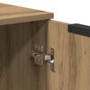 vidaXL Dressoir 90,5x30x70 cm bewerkt hout artisanaal eikenkleur