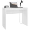vidaXL Bureau 90x40x72 cm bewerkt hout hoogglans wit