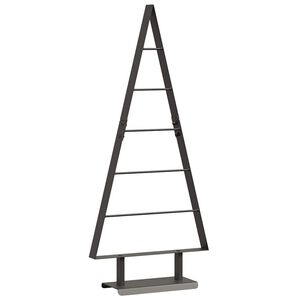 vidaXL Metalen kerstboom met standaard Zwart 90 cm Staal