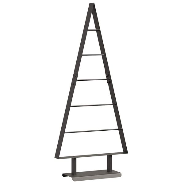 vidaXL Metalen kerstboom met standaard Zwart 90 cm Staal