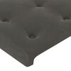 vidaXL Boxspring met matras en LED fluweel donkergrijs 140x190 cm