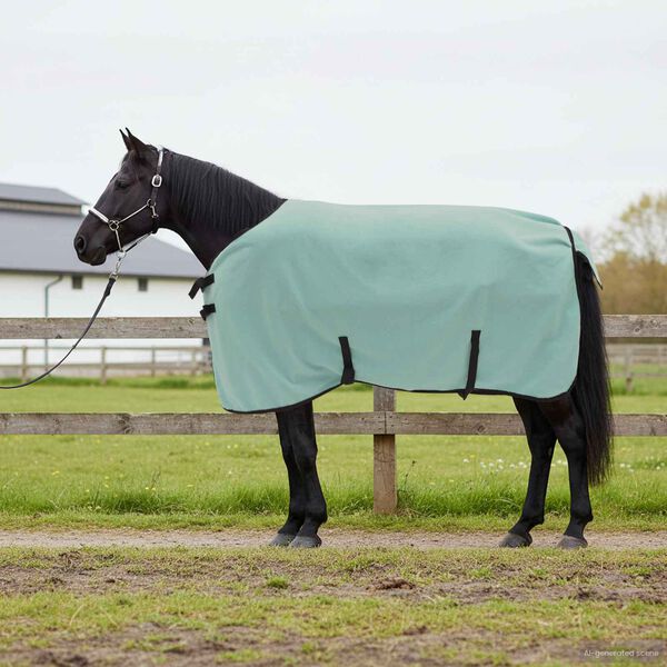 vidaXL Paardendeken Speciale Groen Polyester