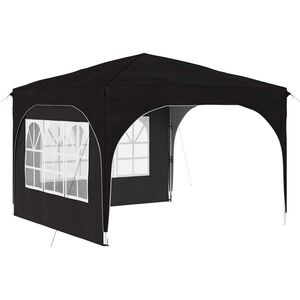 vidaXL Pop-up partytent 290 x 290 x 245 cm Zwart