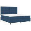 vidaXL Boxspringbed met matras met hoofdeinde Blauw 180 x 200 cm Stof