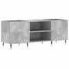 vidaXL Platenkast 121x38x48 cm bewerkt hout betongrijs