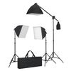 vidaXL Fotostudioset met softboxlampen en achtergrond