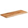 vidaXL Tafelblad rechthoekig natuurlijke rand 90x40x2,5 cm acaciahout