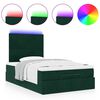 vidaXL Ottoman bed met matrassen en LED's 120x190cm fluweel