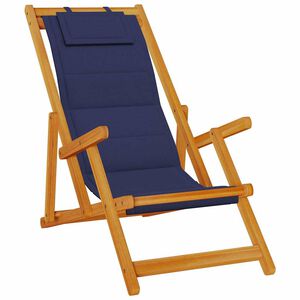 vidaXL Strandstoel 2 pcs Bruin 61.5 x 123 x 82cm Massief acaciahout