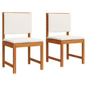 vidaXL 2 st Tuinstoel Massief acaciahout Bruin