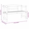 vidaXL Tuinbank met opslag Naturel 119 x 44 x 76 cm Massief grenenhout