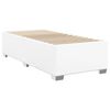 vidaXL Boxspring met matras kunstleer wit 80x200 cm