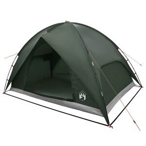 vidaXL Camping Tent met Regenhoes Waterdicht 4-persoons Legergroen