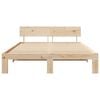 vidaXL Bedframe met hoofdeinde Naturel 140 x 200 cm Massief grenenhout