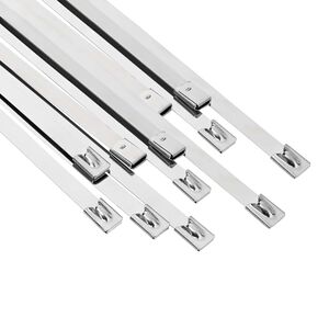 vidaXL Kabelbinders 12 st 7,9 x 700 mm zilver