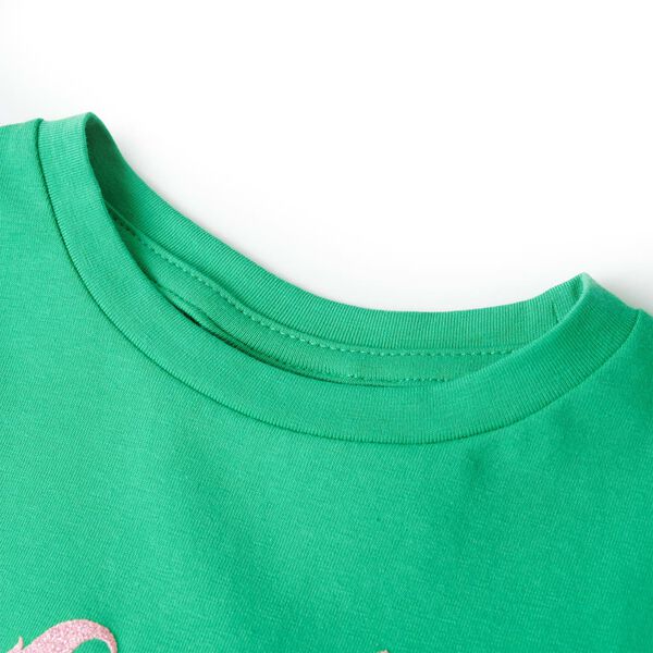 Kindershirt 128 groen