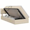 vidaXL Opbergbed met matras Cr&egrave;mekleurig 100 x 200 cm fluweel