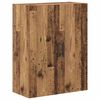 vidaXL Hoge kast 2 pcs Oud Hout 69,5 x 34 x 180 cm