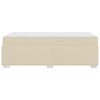 vidaXL Bedframe met matras Cr&egrave;me 90 x 190 cm Stof