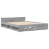 vidaXL Bedframe met lades bewerkt hout grijs sonoma eiken 120x200 cm