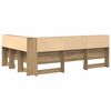 vidaXL Opberghoofdbord met plank Artisan Eiken 150 cm Bewerkt hout