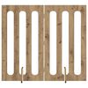 vidaXL Opvouwbaar huisdierhek 2 pcs Artisan Eik 100,5 x 38 x 90 cm