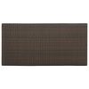 vidaXL Bartafel met opbergrek 120x60x110 cm poly rattan bruin