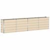 vidaXL Plantenbak Ivoor 320 x 40 x 75 cm Staal