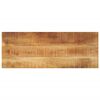 vidaXL Tafelblad rechthoekig 80x20x2,5 cm massief ruw mangohout
