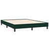 vidaXL Boxspring met matras fluweel donkergroen 140x210 cm