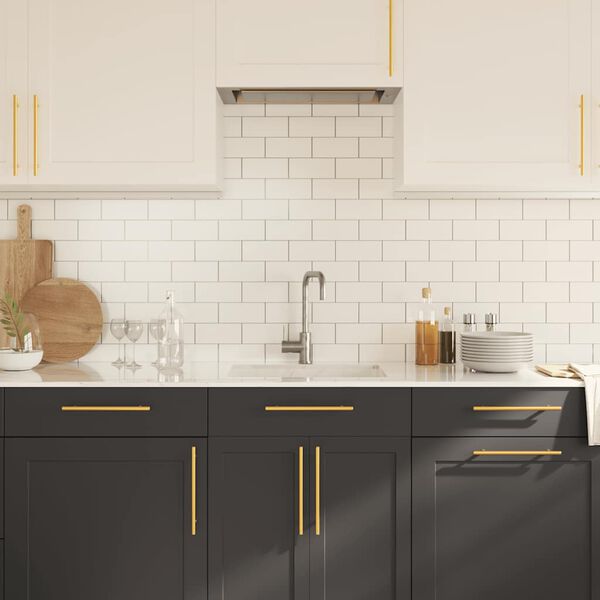 vidaXL Handvatten 5 st 192 mm roestvrij staal goudkleurig