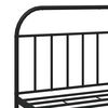 vidaXL Bedframe met hoofdbord metaal zwart 183x213 cm